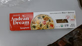 Andean Dream front packaging showing product name and organic label, clear benefit