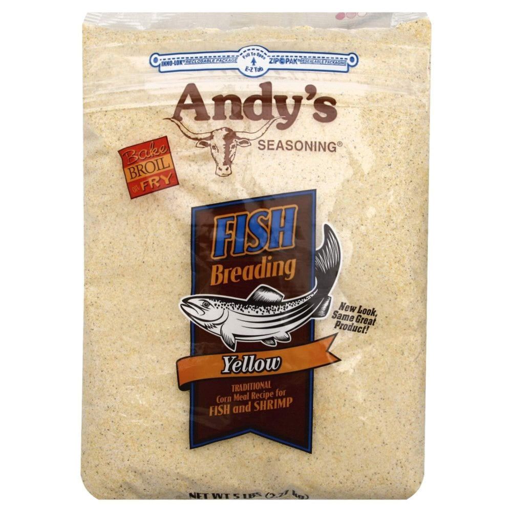 ANDY'S SEASONING front-packaging showing 5 lb bag and clear labeling for easy storage