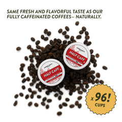 Angelino's pod beside a measuring spoon illustrating single-serve scale