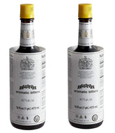 ANGOSTURA front view of two 16 oz bottles showing branding and value