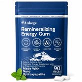 Ankege front packaging showing 90-piece mint gum and portable benefits