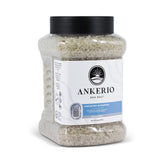 Ankerio Gray Sea Salt front jar showing label and easy-grip handle for convenience