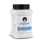 Ankerio Sea Salt 5 lb jar front view showing ergonomic handle and resealable lid for convenient storage