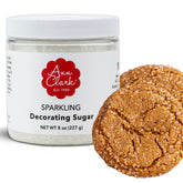 Ann Clark front packaging showing 8 oz jar and clear label delivering reliable sparkle