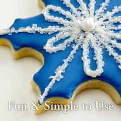 Ann Clark sugar topping cupcake frosting for visible shimmer and texture