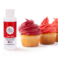 Ann Clark Super Red front packaging showing vivid gel color for easy identification
