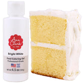 Ann Clark bright white gel tube front view showing label and size with precise application benefit