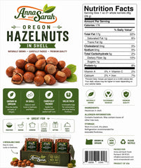 Anna and Sarah close-up of large hazelnut shells highlighting natural texture and freshness