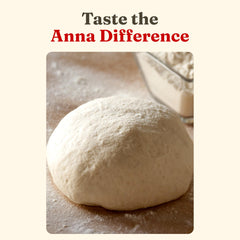 ANNA Cento flour pouring to reveal extra fine texture for smooth dough