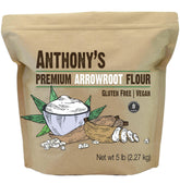 Anthony's front packaging showing 5 lb bag and clear labeling for pantry benefit