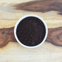 Dark chocolate cookies made with Anthony's cocoa showing dramatic color