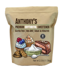 Anthony's front packaging showing 2.5 lb bag and product branding benefits