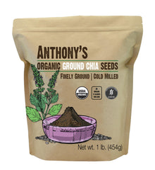 Anthony's front of bag 1 lb showing organic label and benefit of quality