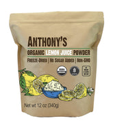 Anthony's front packaging 12 oz showing organic label and product benefit