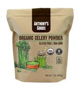 Anthony's front packaging showing organic celery powder and product benefits