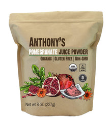 Anthony's front pouch showing organic label and product name for clear identification