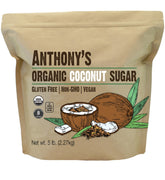 Anthony's front pack view showing organic 5 lb bag and clear labeling benefit pantry-ready supply