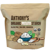 Anthony's front packaging 5 lb bag showing organic label and product benefit