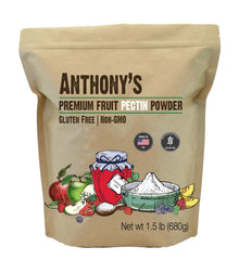 Anthony's premium fruit pectin front packaging shows brand and size, indicating reliable supply