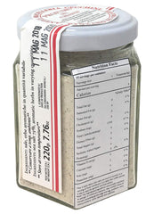 Antica Macelleria Cecchini closeup of fine herb salt granules highlighting texture
