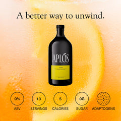 Glass of Aplós ARISE with lime garnish showcasing Aplós as a tequila‑style social option