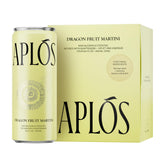 Aplós can front packaging showing brand and dragon fruit design for instant recognition
