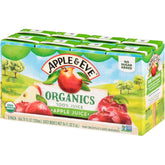Apple & Eve front packaging showing organic label and convenience