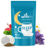 aprikalife front packaging showing 60-count pouch and calming branding benefits