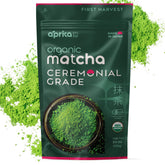 aprikalife front tin packaging shows clean brand and keeps matcha fresh