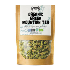 APSOGO front packaging showing organic Greek mountain tea benefits