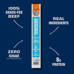 Individually wrapped Archer Jerky stick ready to grab for on-the-go fuel