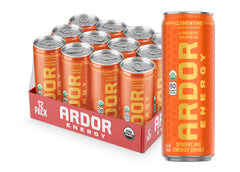 ARDOR Clementine front can showing label and vibrant citrus branding, refreshing appeal