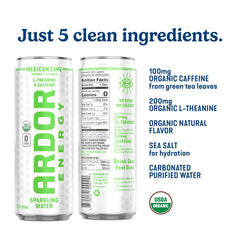 ARDOR energy mango can in hand for portable caffeine and focus