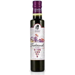Ariston bottle front label showcasing authentic Modena balsamic and premium look