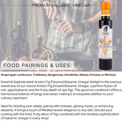 Close-up of Ariston label text and vintage markings, conveys authentic Modena origin