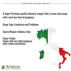 Ariston balsamic pouring over salad adding bright flavor and visual appeal