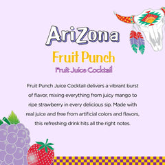 Hand holding an AriZona juice box showing portable single-serve convenience benefit