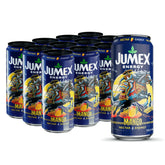 AriZona Jumex front packaging showing twelve 15 fl oz mango energy cans for sharing