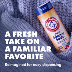 Arm & Hammer shaker top with dispensing holes for precise, low-spill application