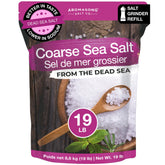 Aromasong front packaging showing 19 lb resealable food-grade bag and benefits