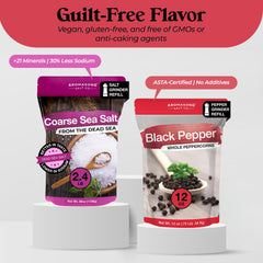 Aromasong demo of refilling a grinder to show easy mill refill process