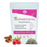 Aromlife front package showing box design and 10 tea bags for easy postpartum support