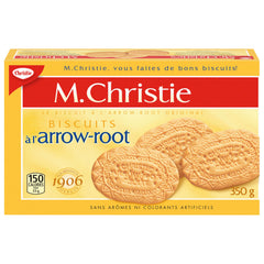 Arrowroot Mr Chirstie's back nutrition label close-up, clear ingredient and nutrition benefit