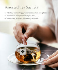 Art of Tea brewed cup releasing steam, highlighting rich aroma and warmth