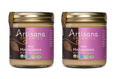 Artisana jar front packaging showing label and rich nut butter benefit