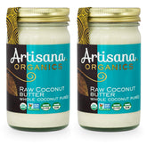 Artisana jar front view showing label and organic certification benefits