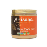 Artisana jar front view showing brand and clean-label benefit