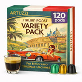 Artuzzi front packaging 120ct showing variety and convenience