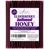 Arvoli front packaging showing 50 elderberry honey sticks, portable sweetness