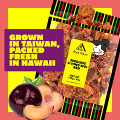 Asia Trans plum pieces beside fresh pineapple showing topping use and bright flavor contrast